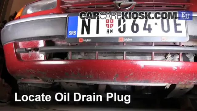 1993 Opel Astra F 1.4L 4 Cyl. Huile Changer l'huile et le filtre à huile